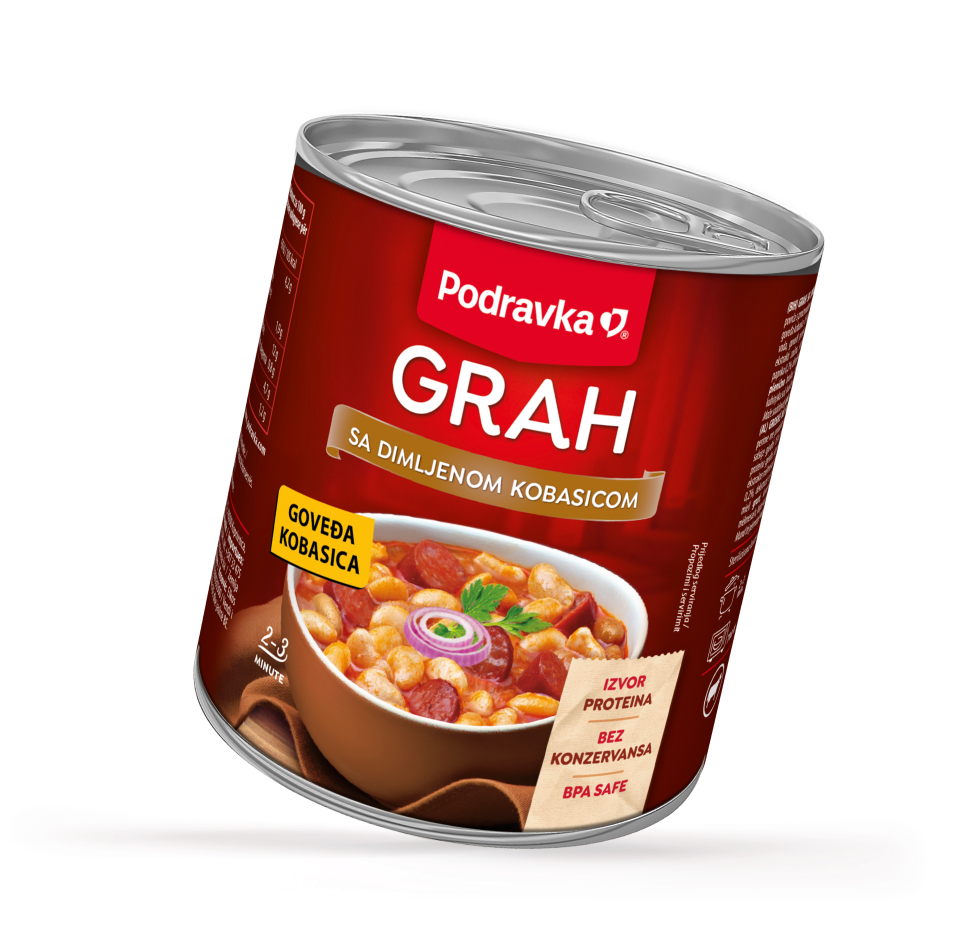 Grah sa dimljenom kobasicom